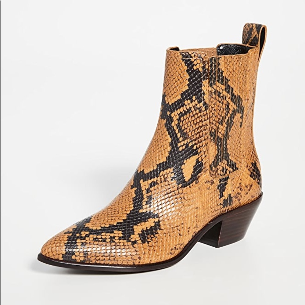 Loeffler Randall Aylin Low Western Booties, size 8
